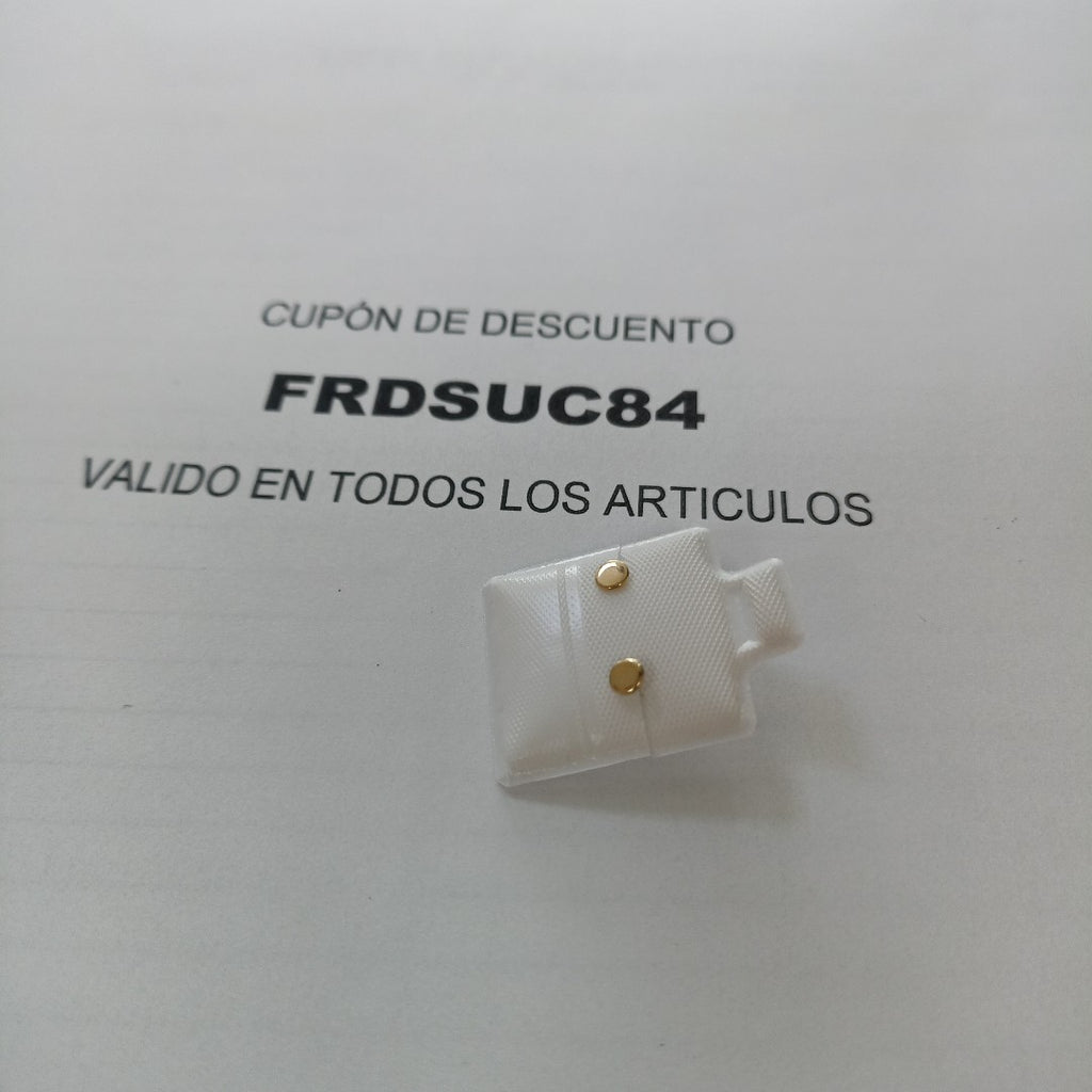 BROQUELES BROQUEL FIG TAPON REDONDO 14K 0.1408 GR (NUEVO)
