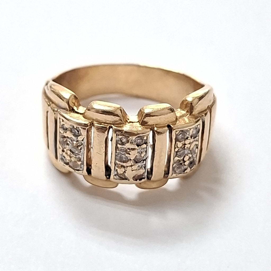 ANILLO ORO 14 K 6 GRMS (SEMINUEVO)