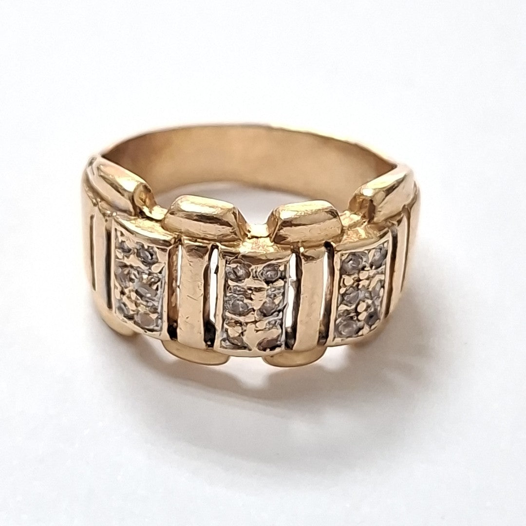 ANILLO ORO 14 K 6 GRMS (SEMINUEVO)