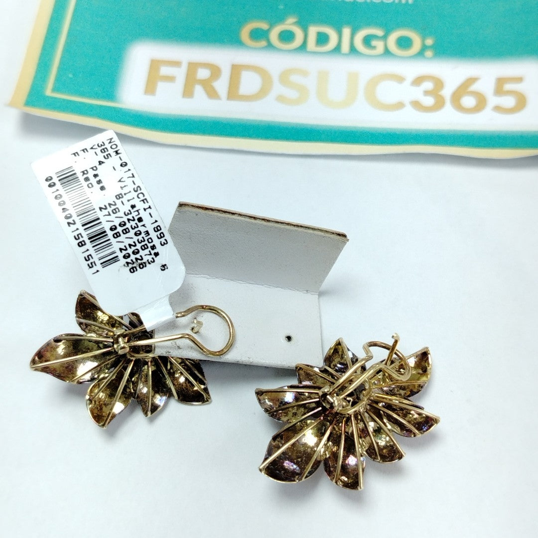 ARETES PAR ORO 14 K 11,70 GRMS (SEMINUEVO)