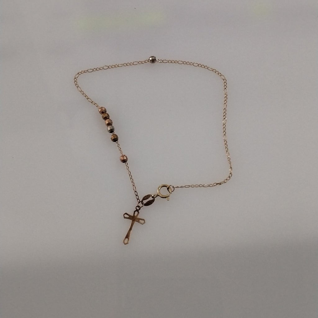 CRUZ, PULSERA ORO 10 K 1 GRMS (SEMINUEVO)