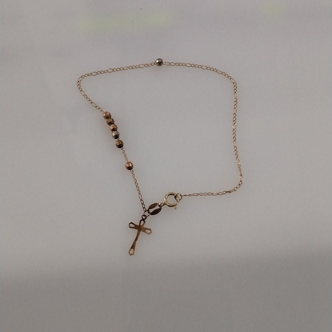 CRUZ, PULSERA ORO 10 K 1 GRMS (SEMINUEVO)