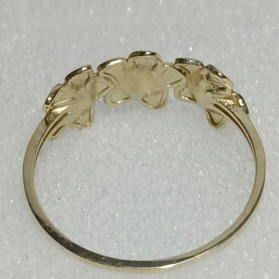 ANILLOS ANILLITO FIG FLORES 10K TALLA 9 1.3 GR (NUEVO)