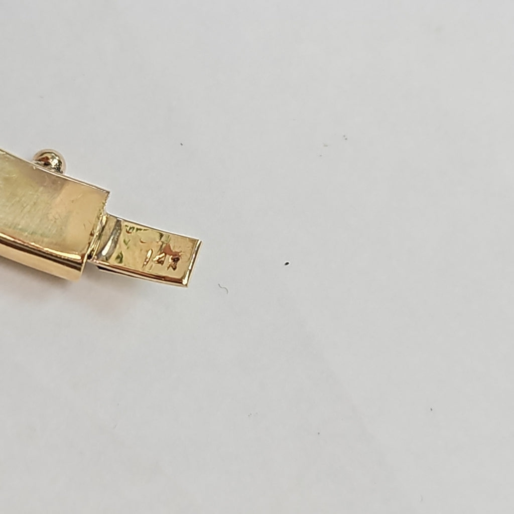 PULSERA RIGIDA ORO 14 K 12 GRMS (SEMINUEVO)