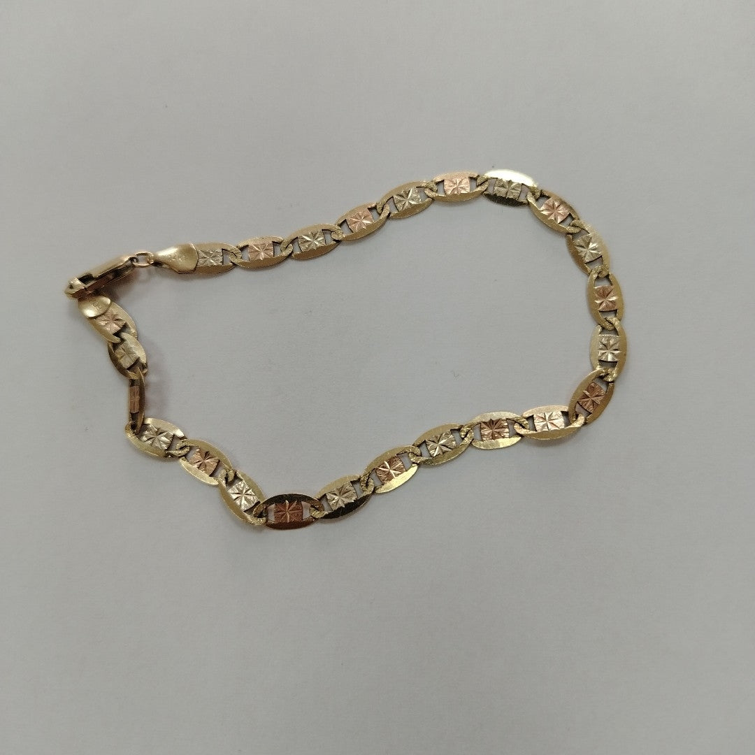 PULSERA ORO, ORO COMBINADO 14 K 5.6 GRMS (SEMINUEVO)