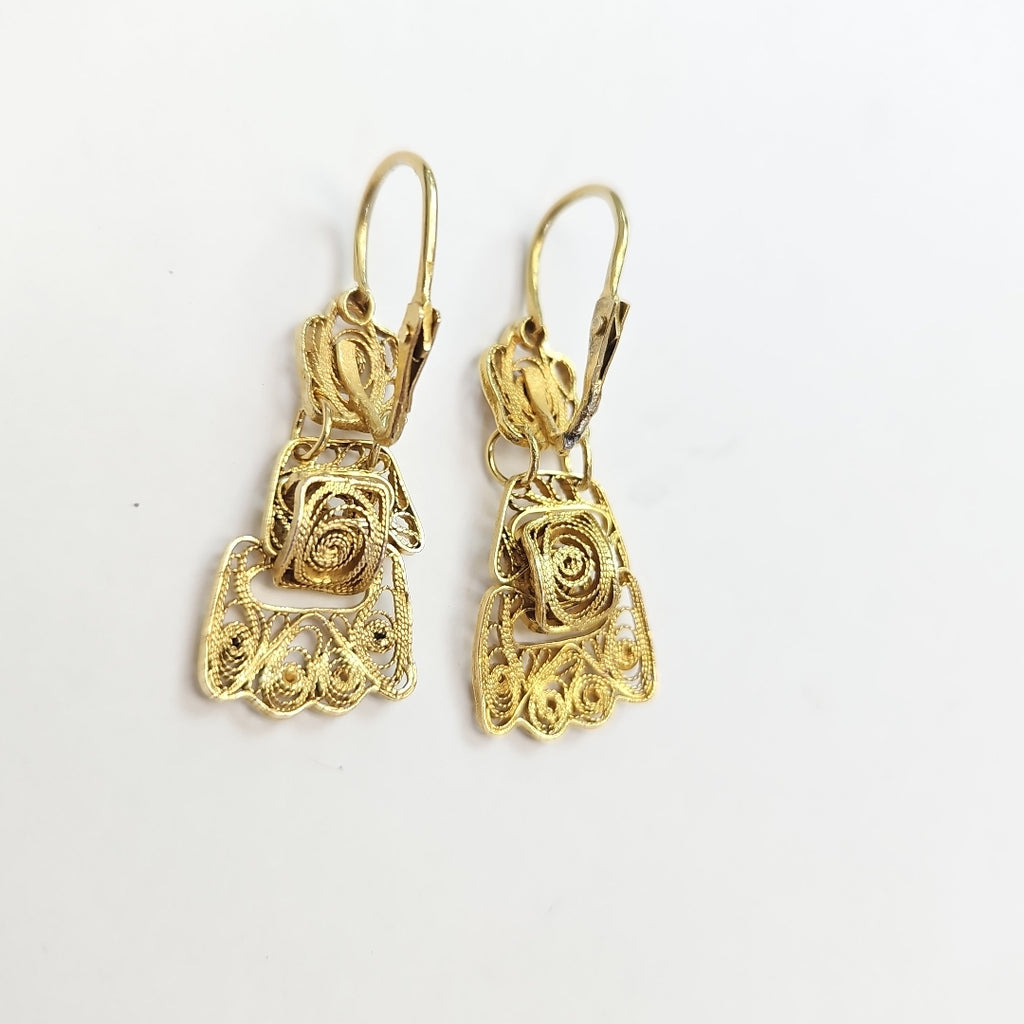 ARETES PAR ORO 8 K 4,70 GRMS (SEMINUEVO)