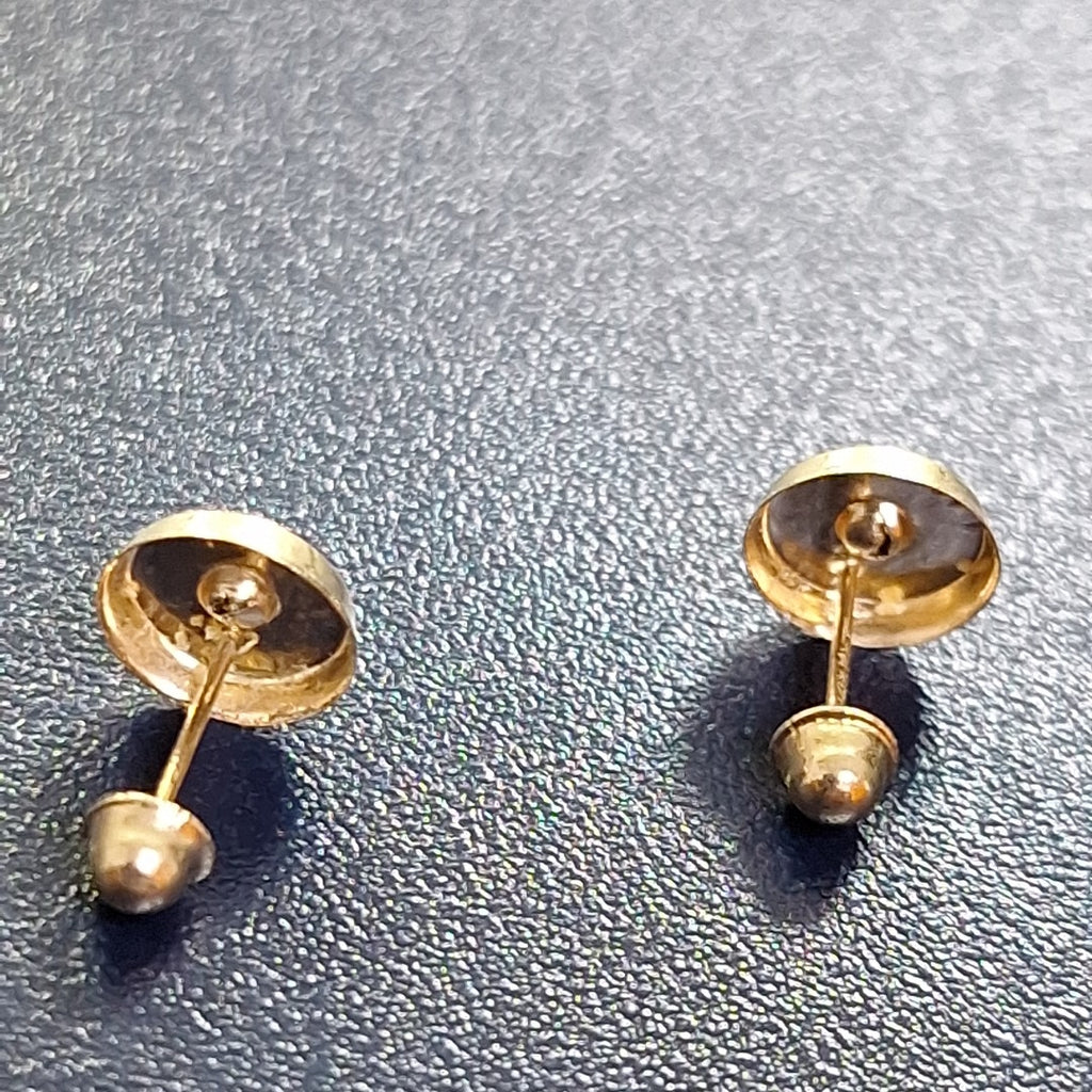BROQUELES BROQUEL FIG BOTON C CIRCONIA 14K 0.2916 GR (NUEVO)