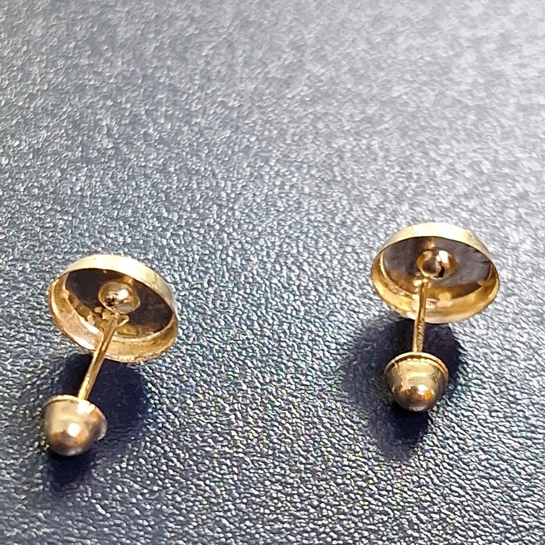 BROQUELES BROQUEL FIG BOTON C CIRCONIA 14K 0.2916 GR (NUEVO)