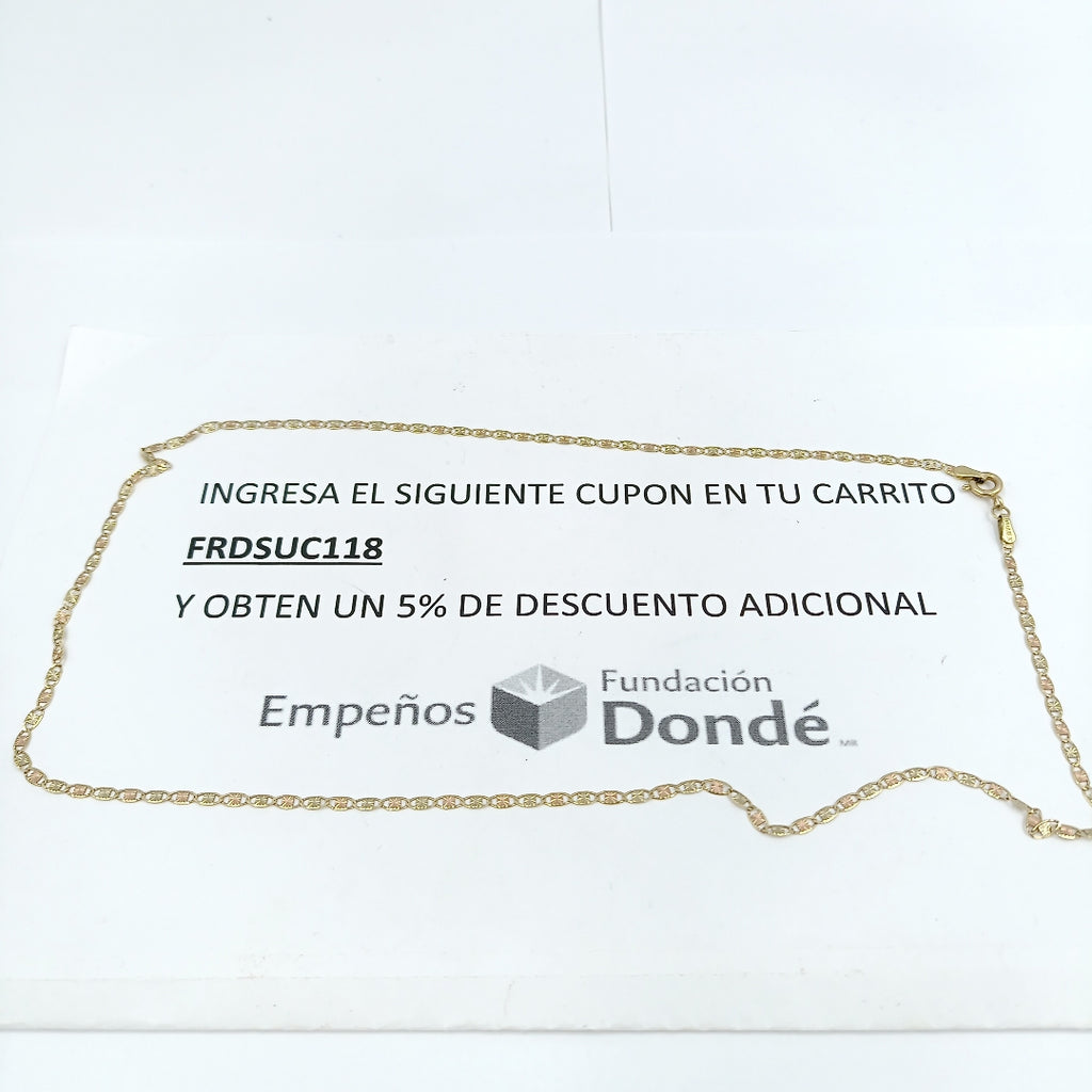 CADENA ORO 10 K 2.5 GRMS (SEMINUEVO)