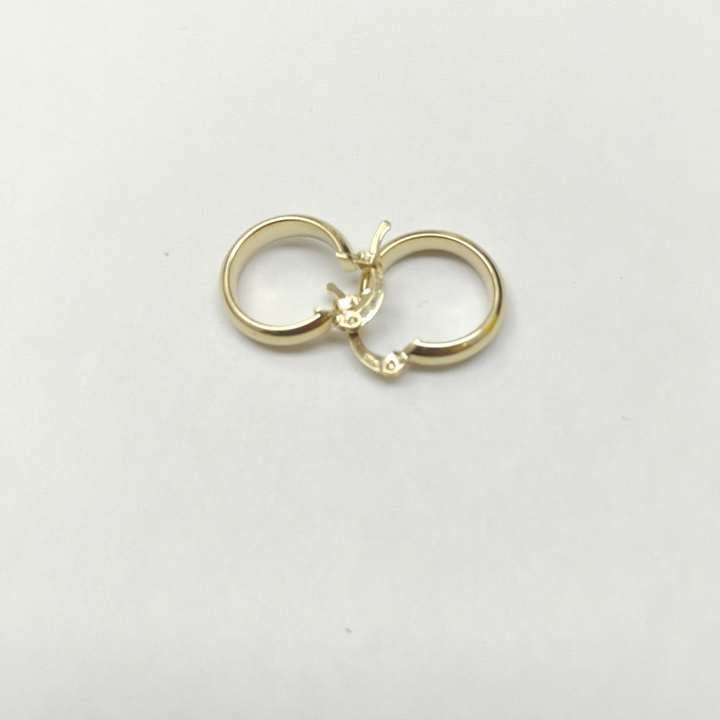 ARETES ARRACADA LISA 14K 1.6 GR (NUEVO)