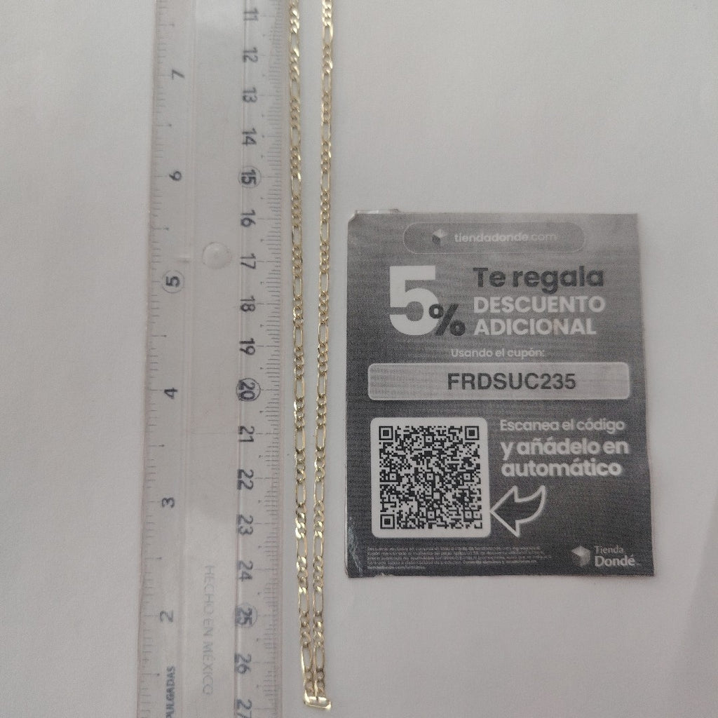 CADENA 3X1 14K 55 CM 5 GR (NUEVO)