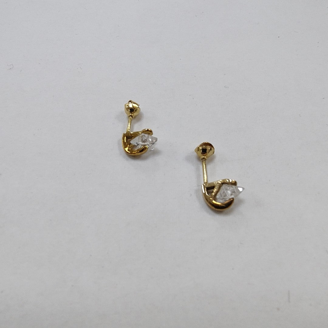 ARETES PAR ORO 10 K 1.6 GRMS (SEMINUEVO)