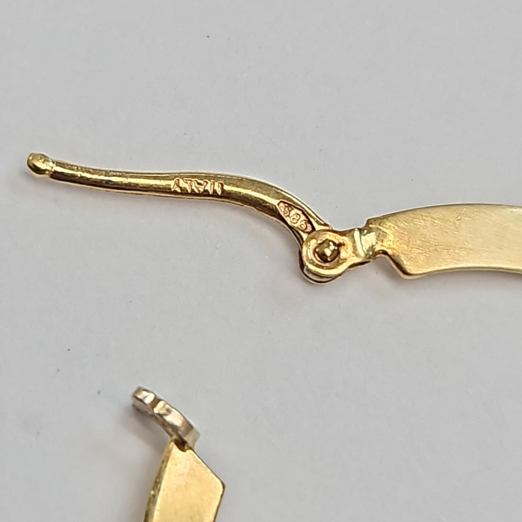 ARRACADAS PAR ORO 14 K 4.3 GRMS (SEMINUEVO)