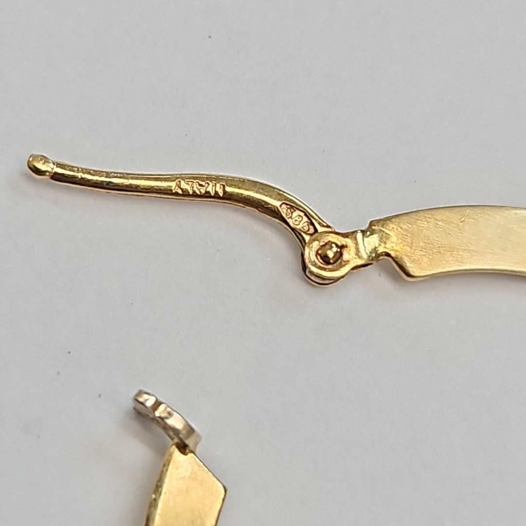 ARRACADAS PAR ORO 14 K 4.3 GRMS (SEMINUEVO)