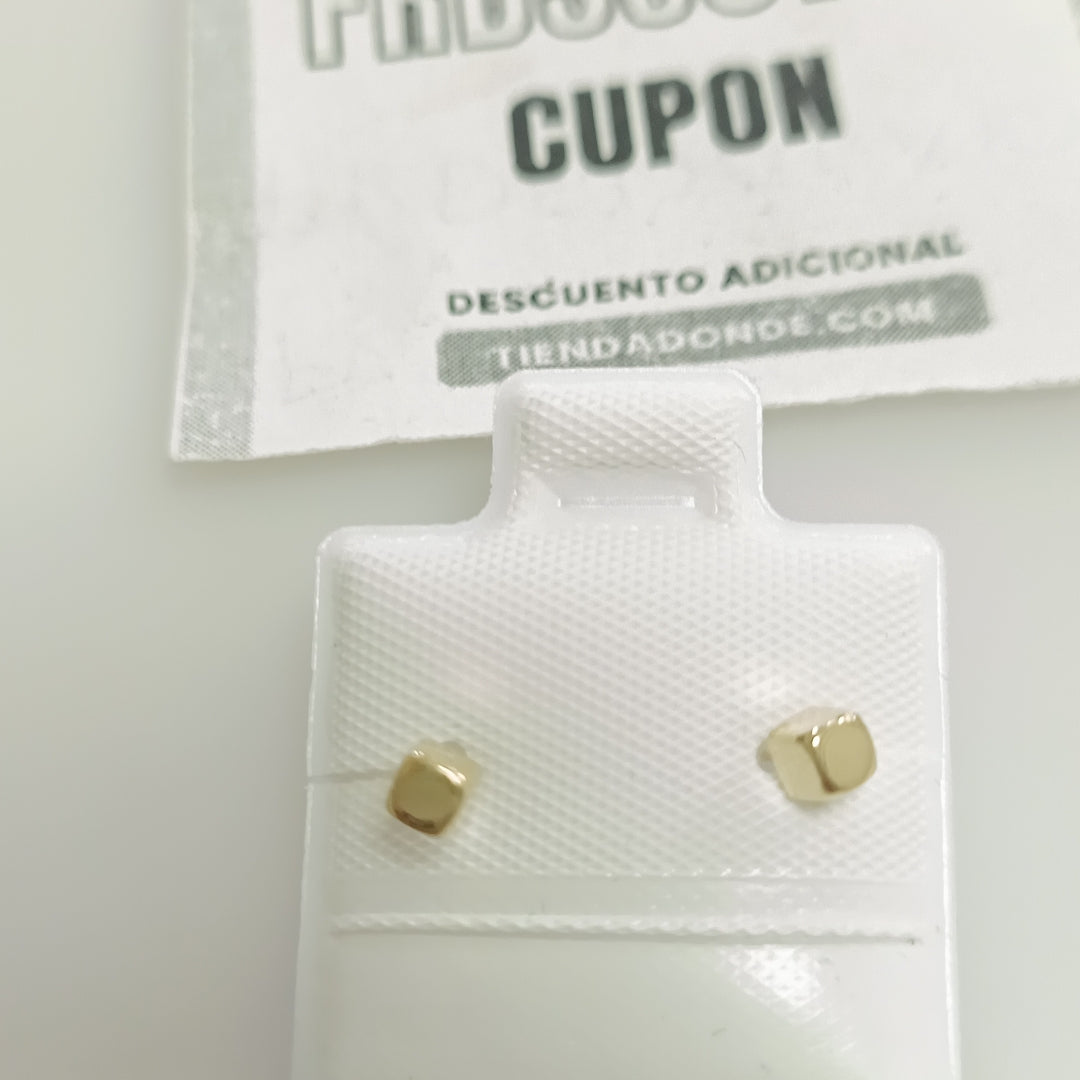 BROQUELES BROQUEL FIG CUBO 14K 0.203 GR (NUEVO)