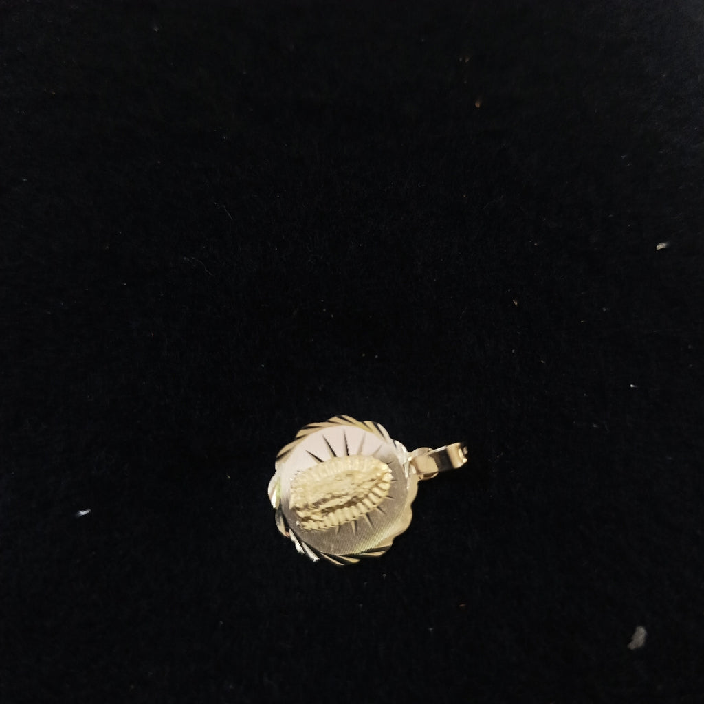 DIJE MEDALLA RELIGIOSA 14K 0.7 GR (NUEVO)