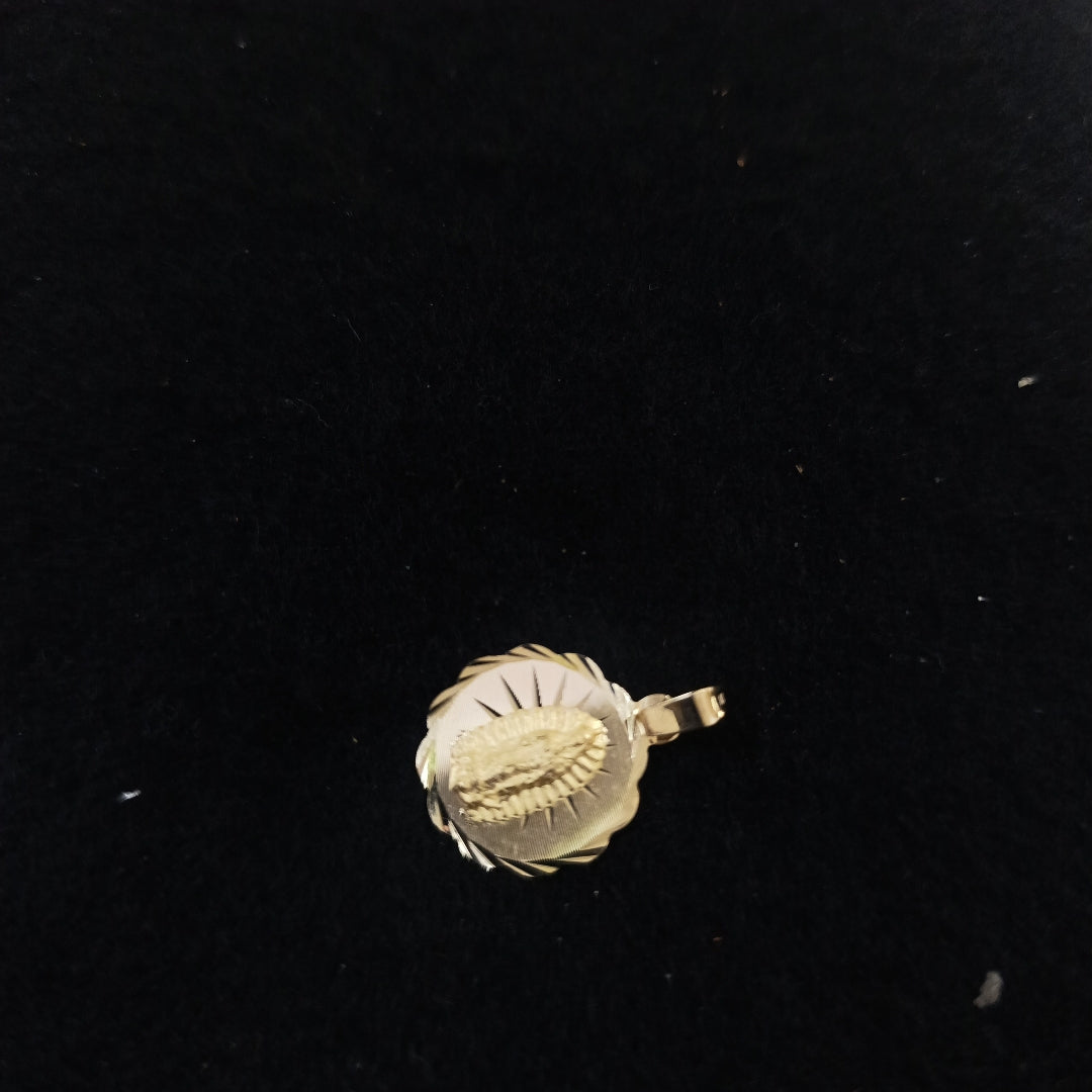 DIJE MEDALLA RELIGIOSA 14K 0.7 GR (NUEVO)