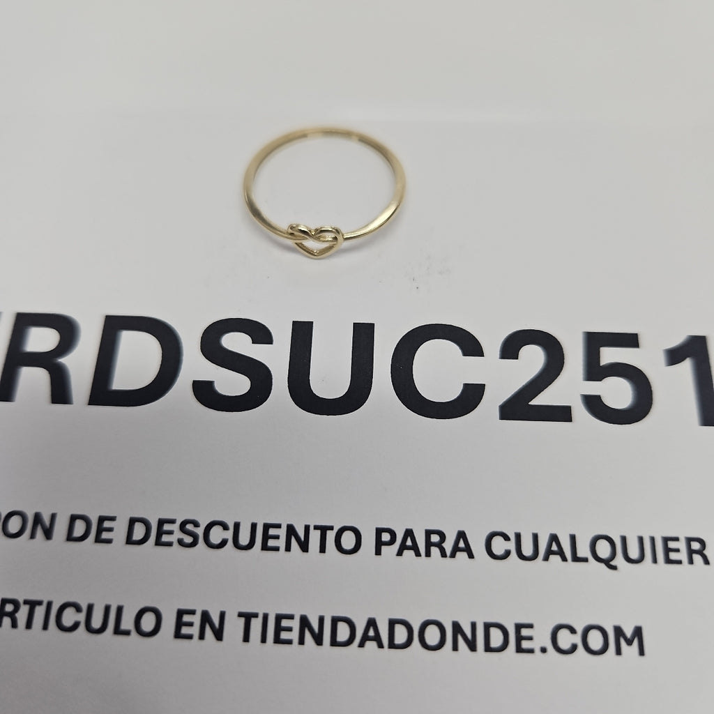 ANILLOS ANILLITO FIG CORAZON 10K TALLA 7 0.8 GR (NUEVO)