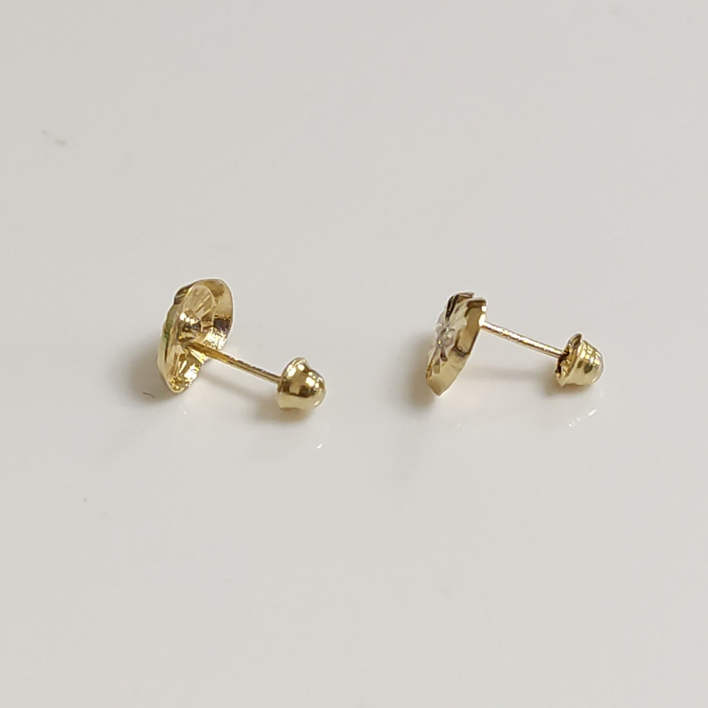 BROQUELES BROQUEL FIG CORAZON C CIRCONIA 14K 0.2603 GR (NUEVO)