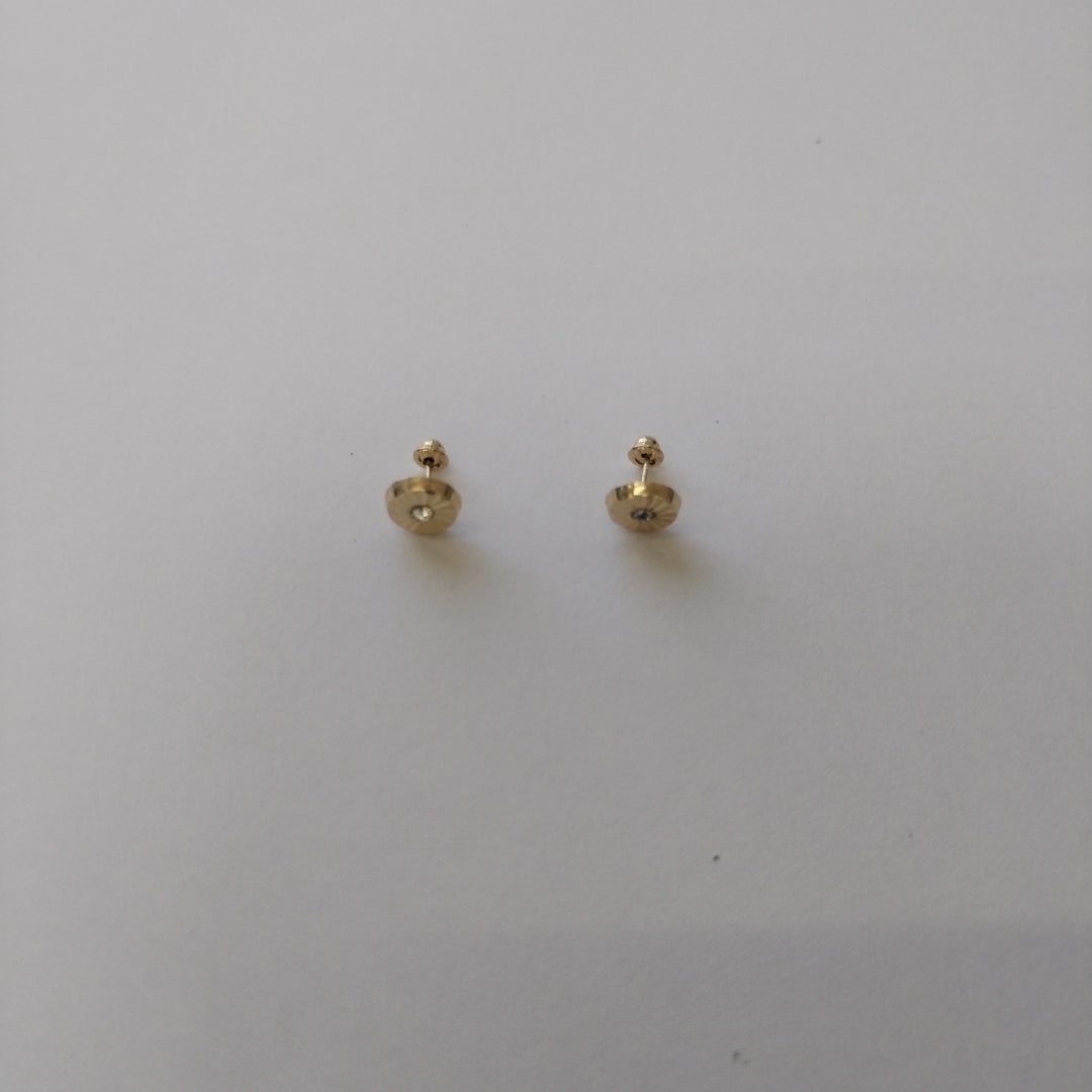 BROQUELES BROQUEL FIG BOTON C CIRCONIA 14K 0.2916 GR (NUEVO)