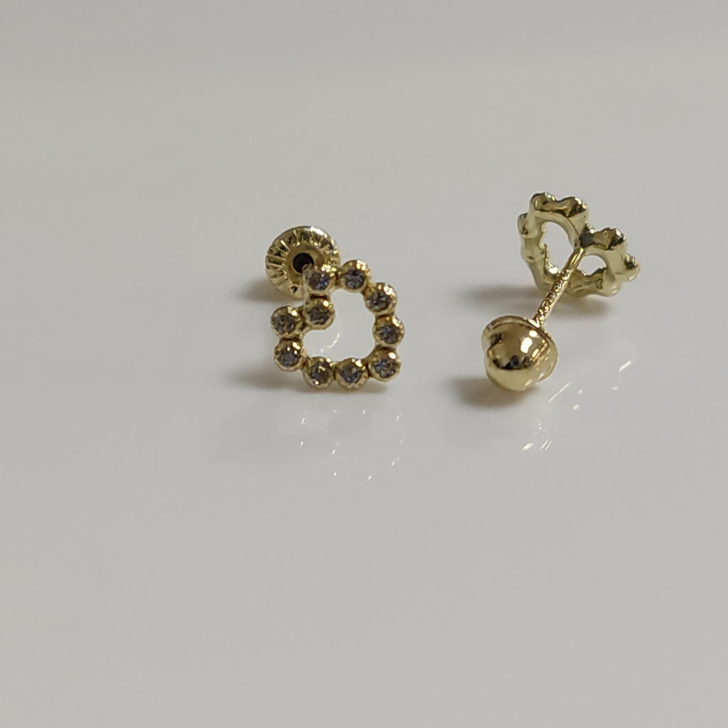 BROQUELES BROQUEL FIG CORAZON 14K 0.23 GR (NUEVO)