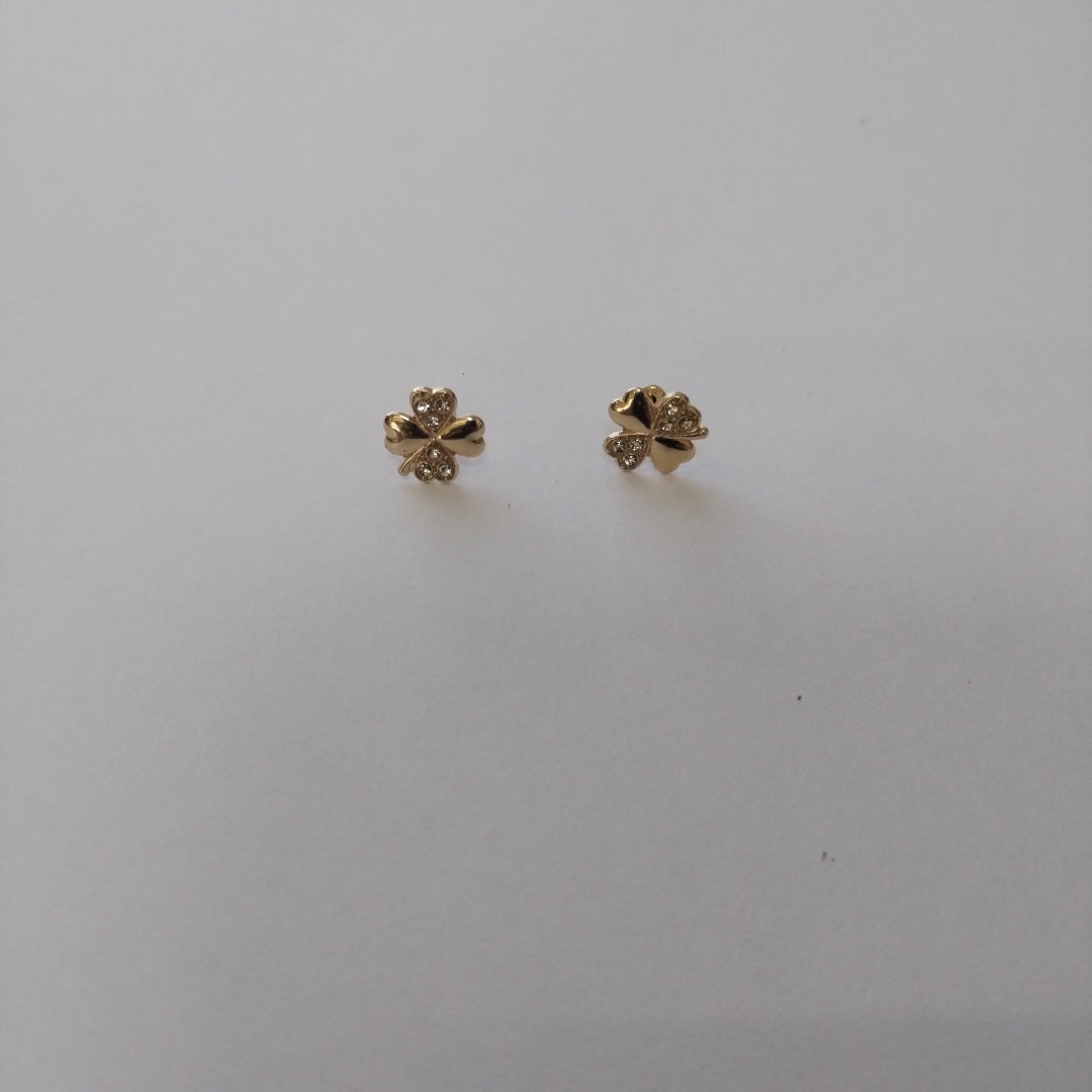 BROQUELES BROQUEL FIG TREBOL 14K 0.2851 GR (NUEVO)