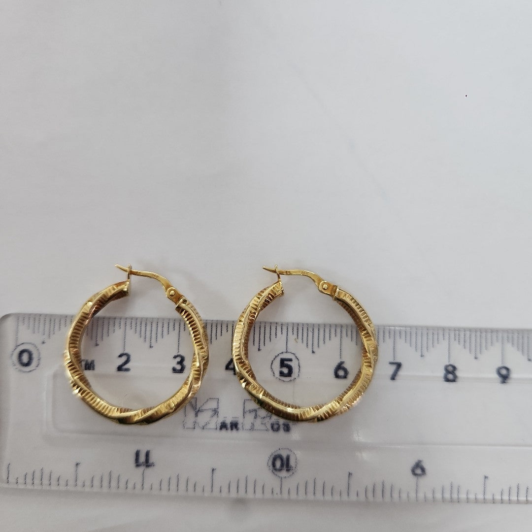 ARRACADAS PAR ORO 14 K 2,00 GRMS (SEMINUEVO)