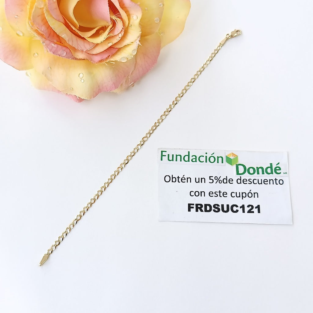 PULSERA BARBADA 14K 18 CM 1.9 GR (NUEVO)