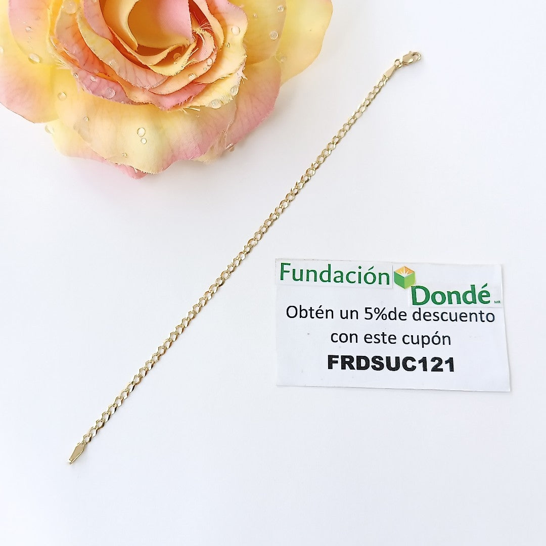 PULSERA BARBADA 14K 18 CM 1.9 GR (NUEVO)