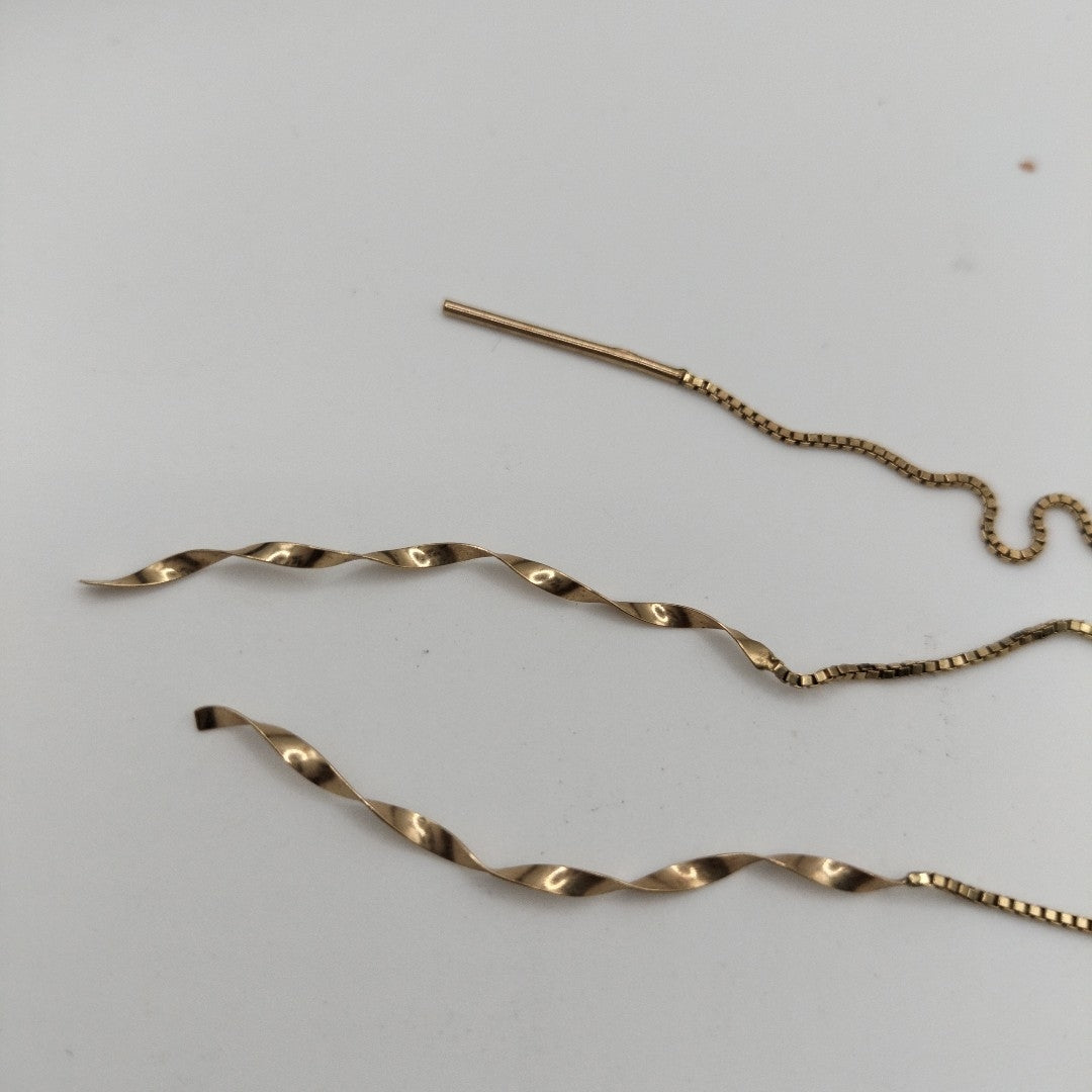 BROQUELES PAR ORO 14 K 2,00 GRMS (SEMINUEVO)