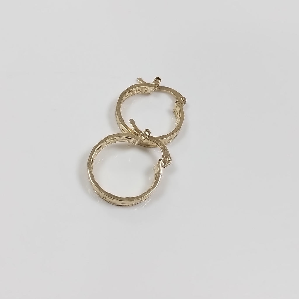 ARETES ARRACADAS FIG GRECAS 14K 1.8 GR (NUEVO)