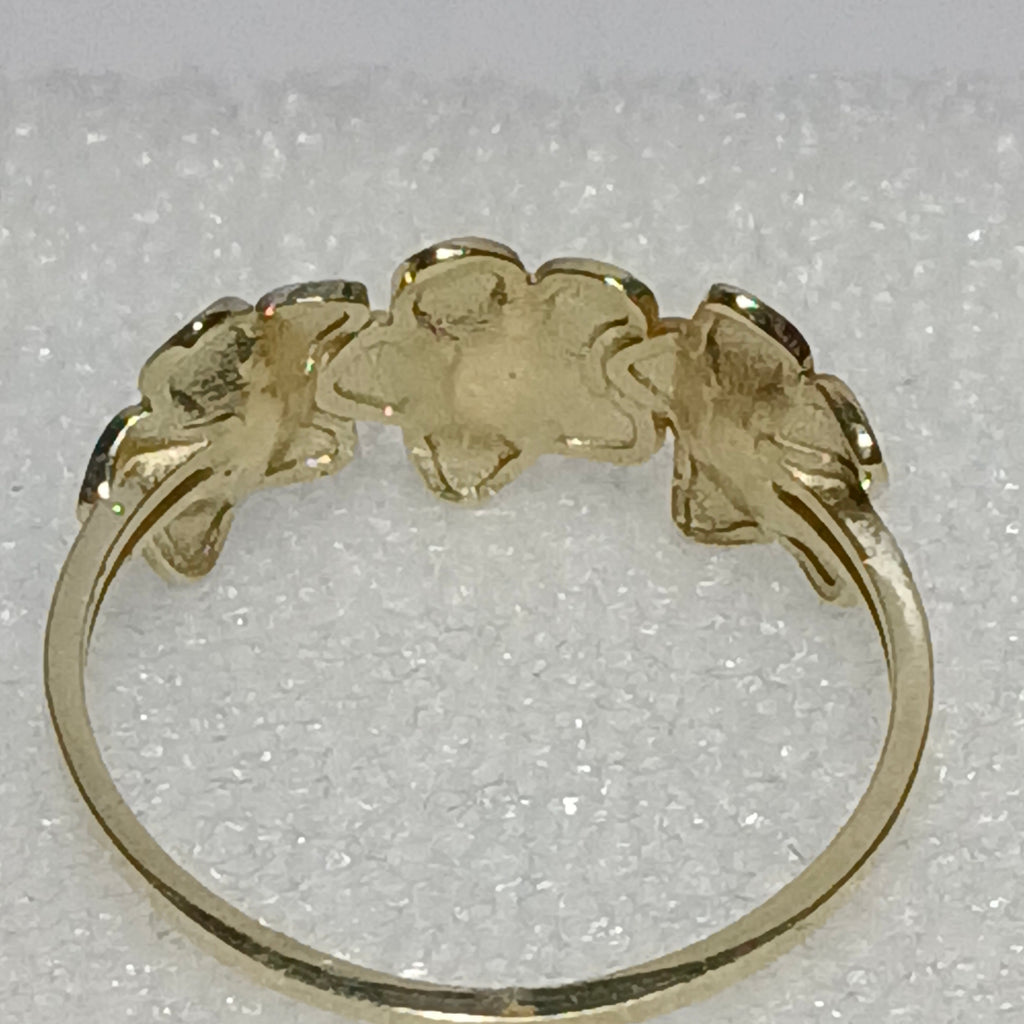 ANILLOS ANILLITO FIG FLORES 10K TALLA 7 1.2 GR (NUEVO)