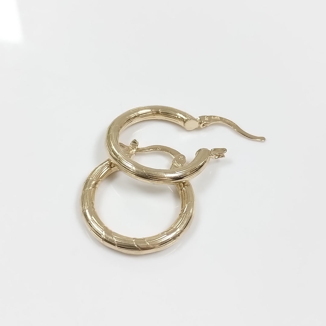 ARETES ARRACADAS 14K 2.7 GR (NUEVO)