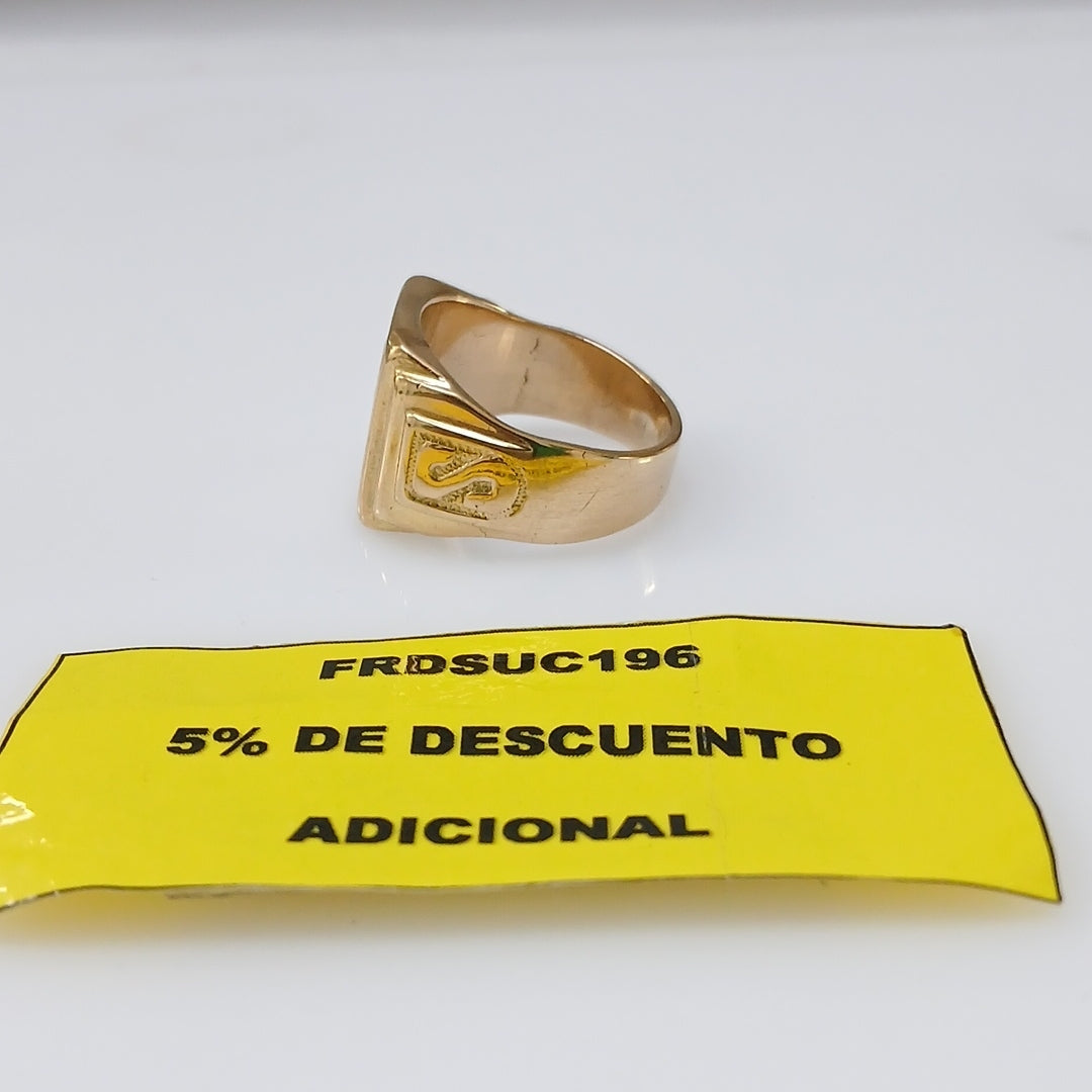 ANILLO CONMEMORATIVO ORO 14 K 20.9 GRMS (SEMINUEVO)