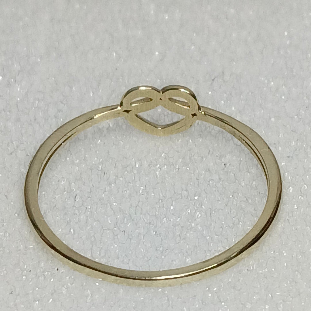 ANILLOS ANILLITO FIG CORAZON 10K TALLA 8 0.9 GR (NUEVO)