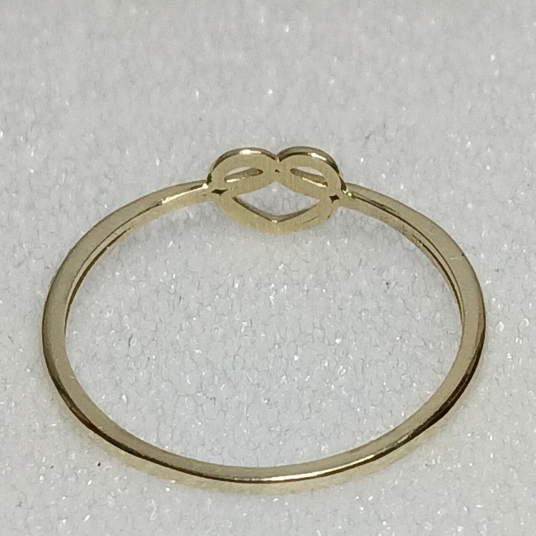 ANILLOS ANILLITO FIG CORAZON 10K TALLA 8 0.9 GR (NUEVO)