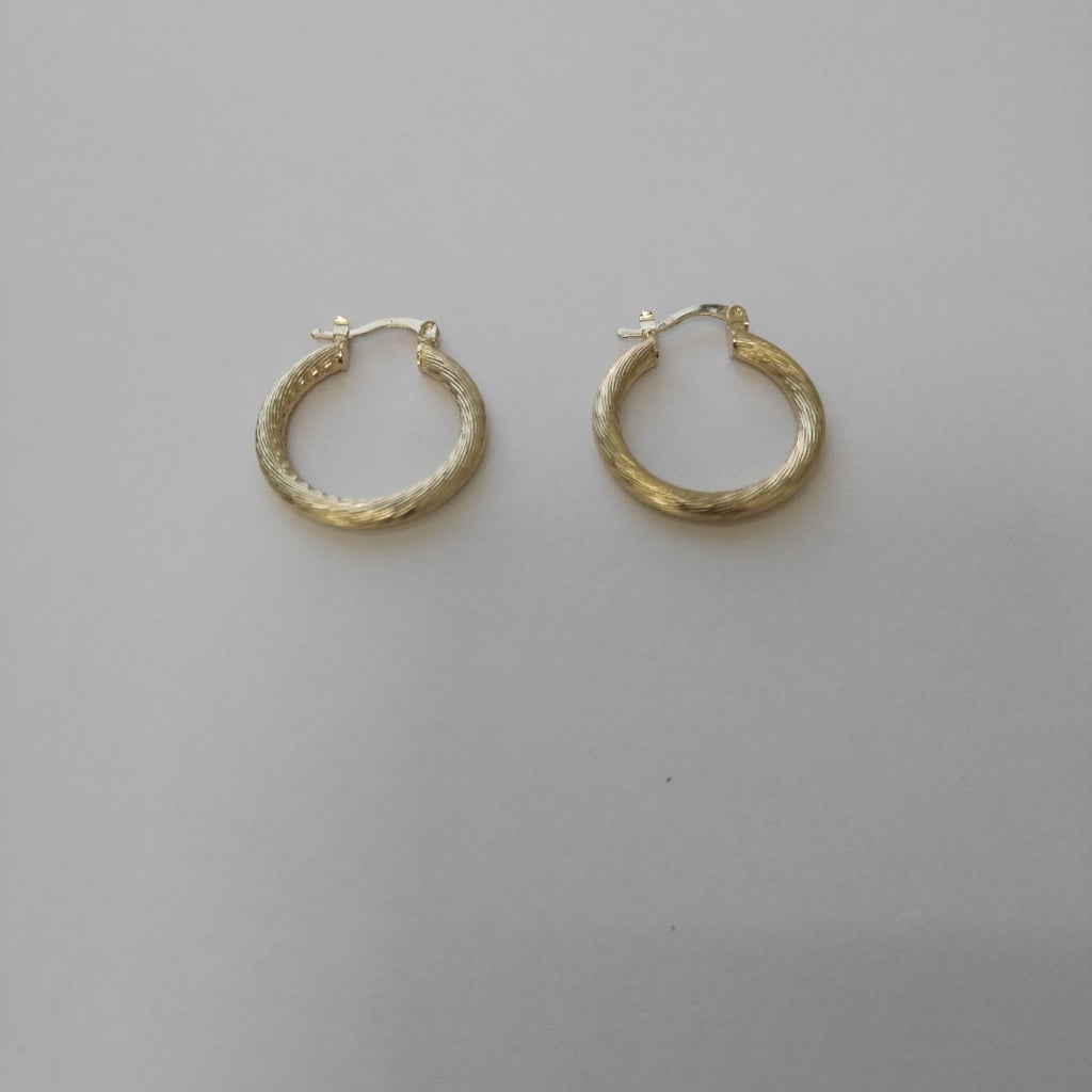 ARETES TEJIDO ARRACADAS ASTRIADAS 14K 2.8 GR (NUEVO)