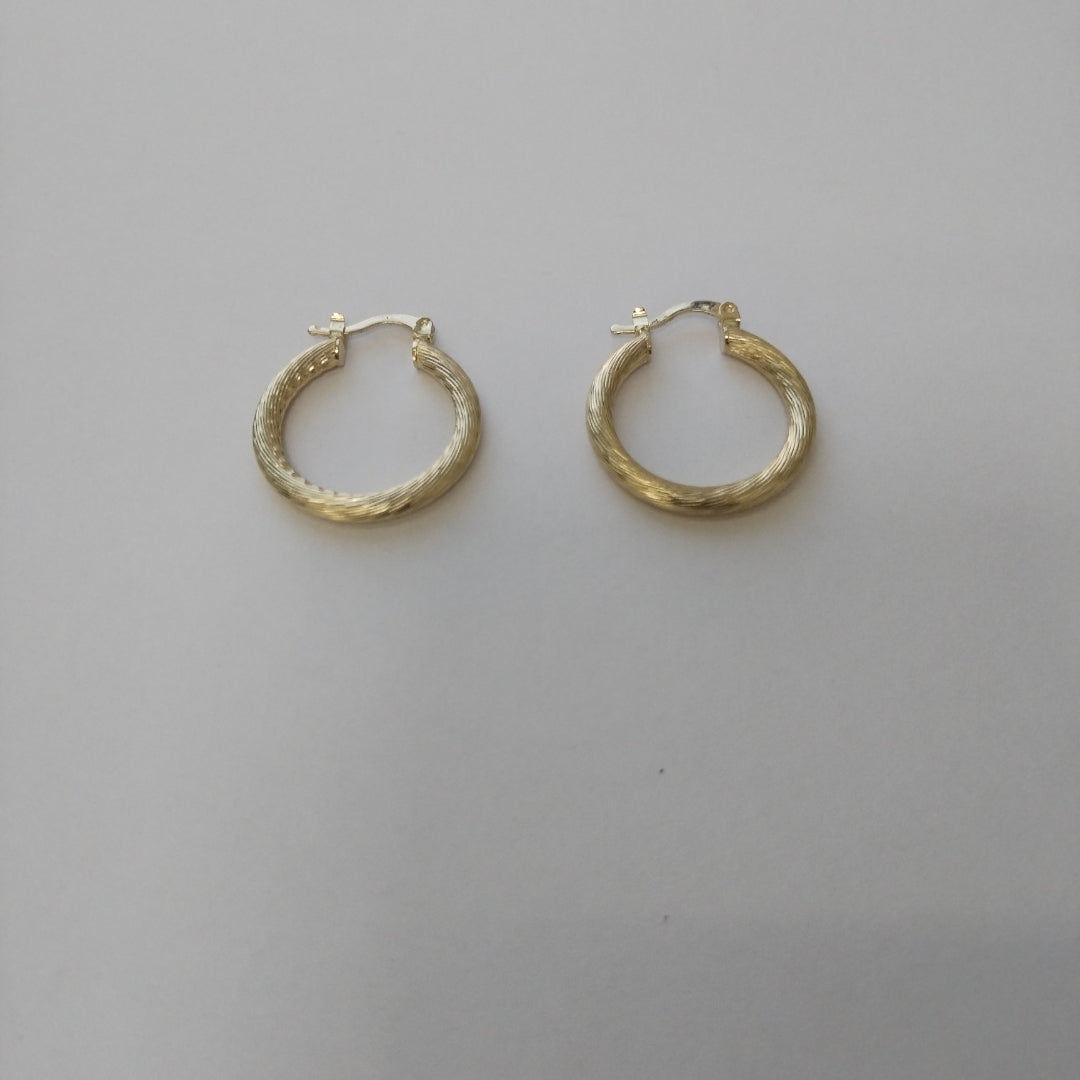 ARETES TEJIDO ARRACADAS ASTRIADAS 14K 2.8 GR (NUEVO)