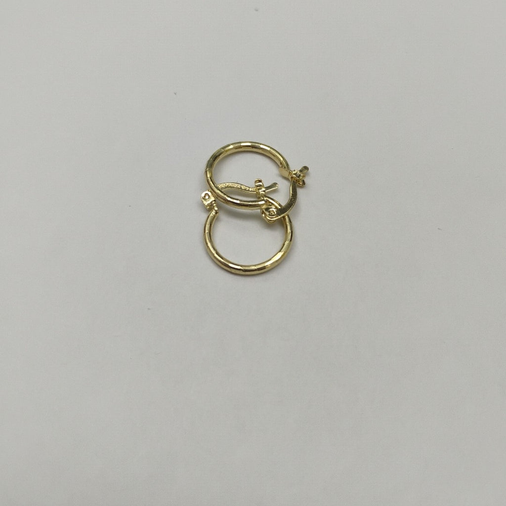 ARETES ARRACADAS ESTRIADAS 14K 1.4 GR (NUEVO)