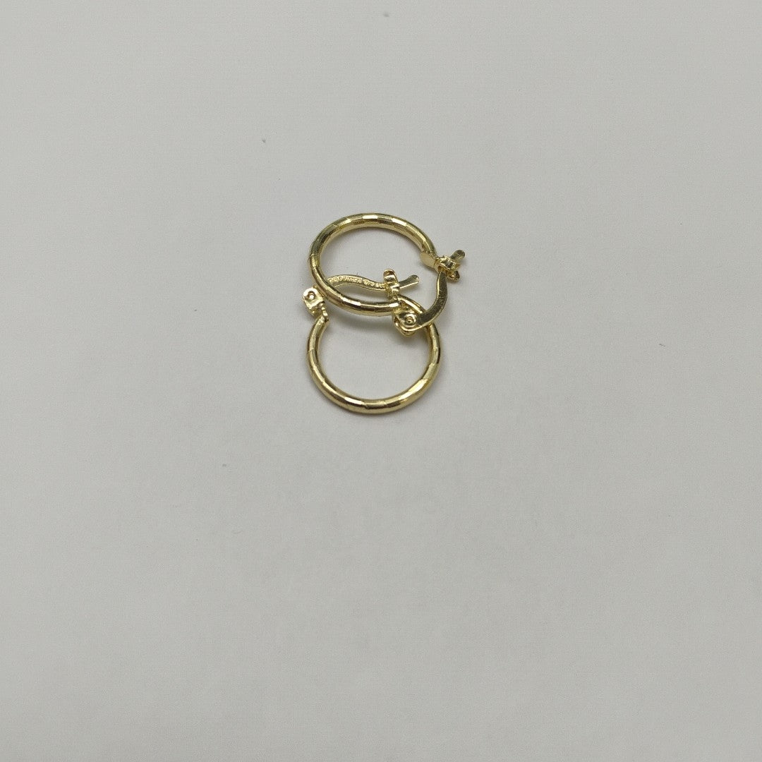 ARETES ARRACADAS ESTRIADAS 14K 1.4 GR (NUEVO)