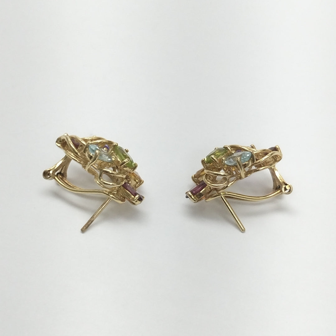 ARETES PAR ORO 14 K 6,30 GRMS (SEMINUEVO)