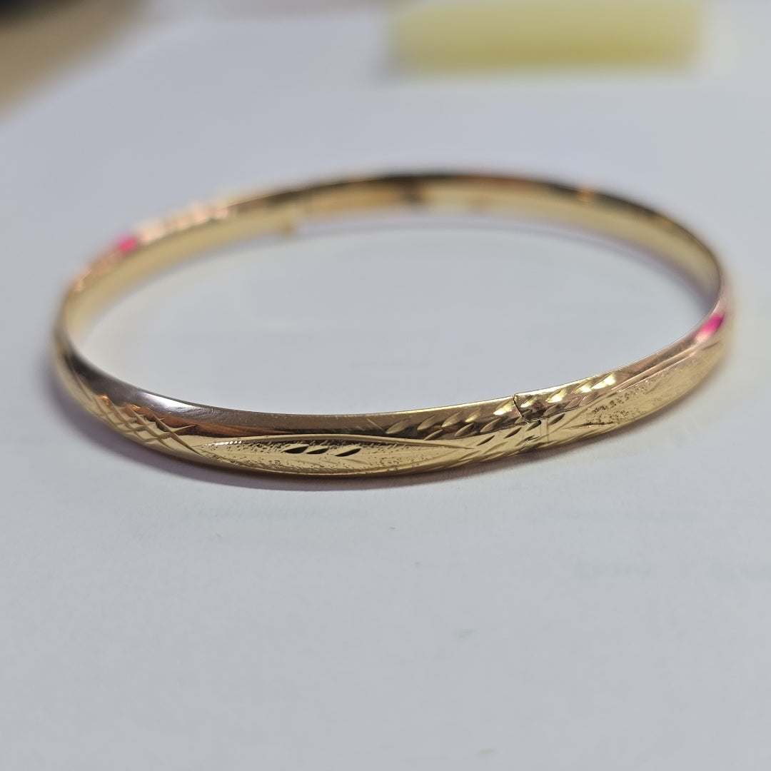 PULSERA RIGIDA ORO 14 K 5,00 GRMS (SEMINUEVO)