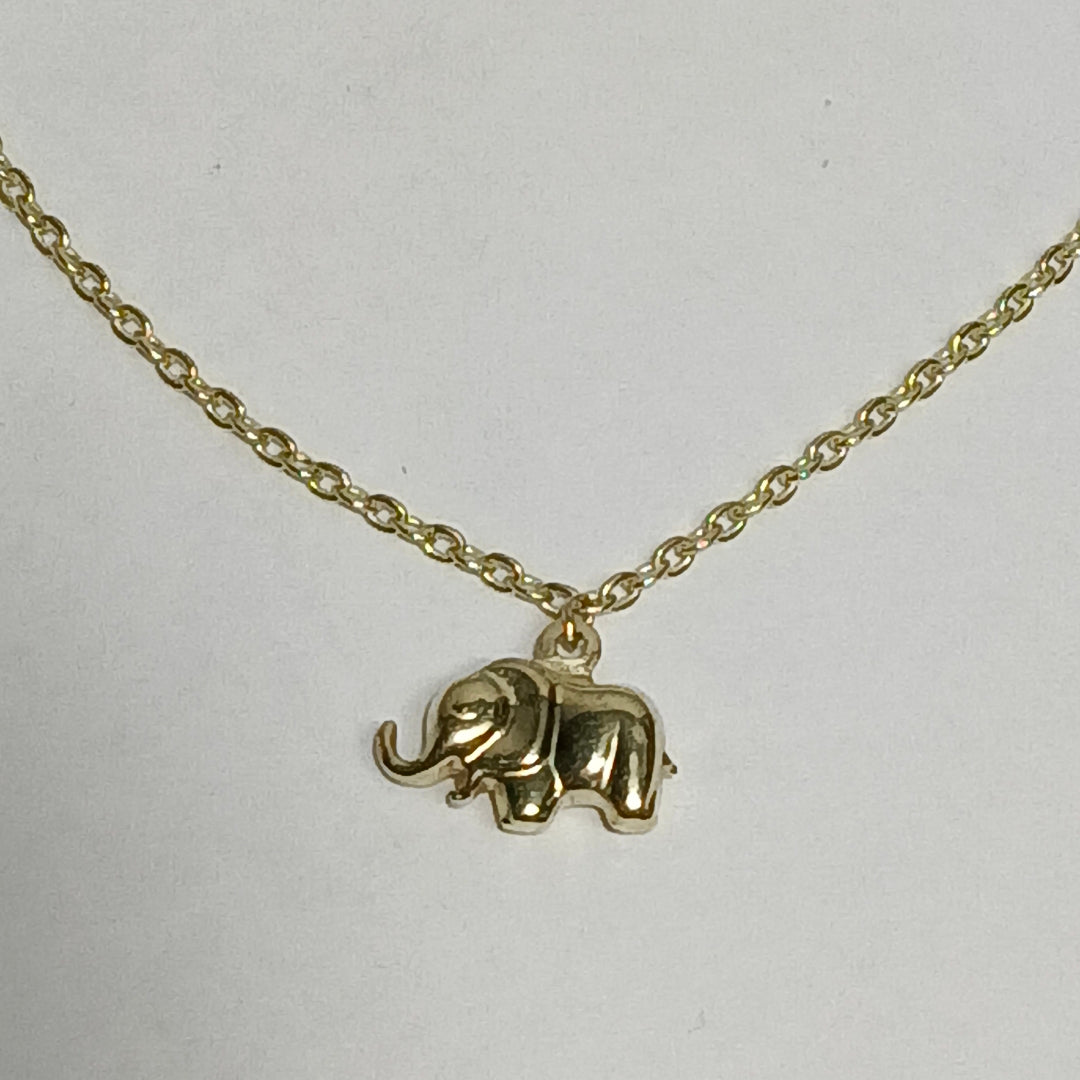 PULSERA ESPECIAL CON DIJES ELEFANTES 10K 18 CM 2.1 GR (NUEVO)