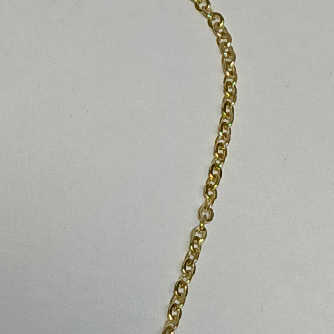 PULSERA ESPECIAL CON CORAZONES 14K 18 CM 1.4 GR (NUEVO)