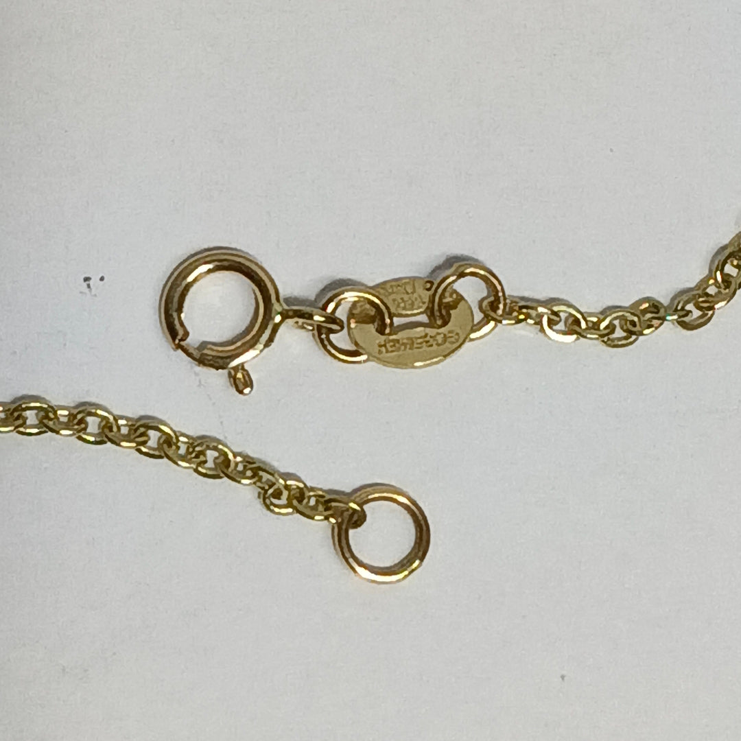 PULSERA ESPECIAL C MARIPOSAS 14K 18 CM 1.7 GR (NUEVO)