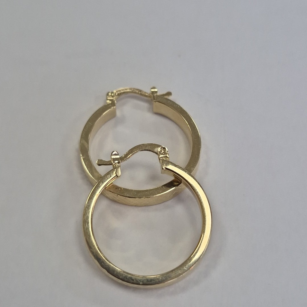 ARETES TEJIDO ARRACADAS FACETADAS 14K 2.9 GR (NUEVO)