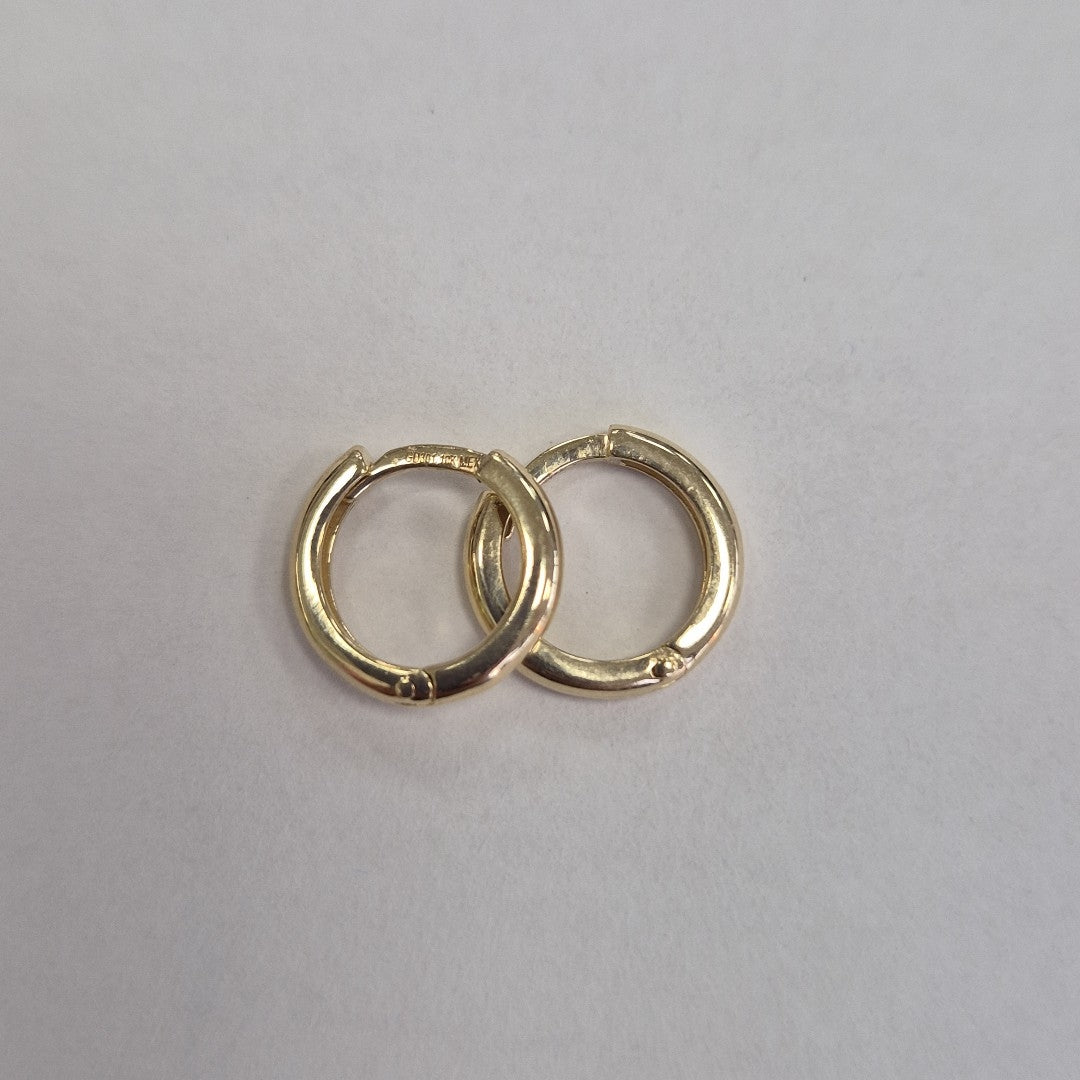 ARETES ARRACADAS LISAS 10K 1.3 GR (NUEVO)