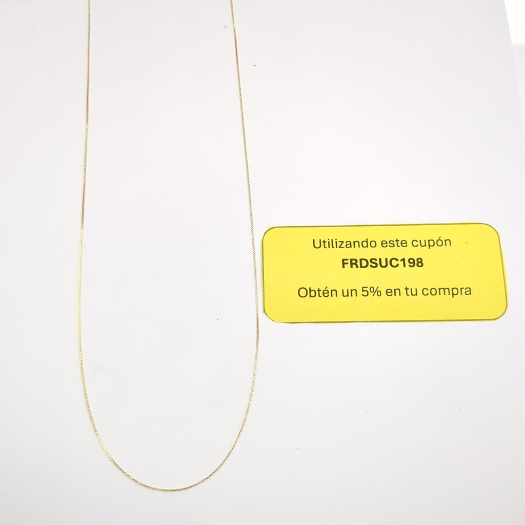 CADENA VENECIANO 14K 55 CM 1.8 GR (NUEVO)