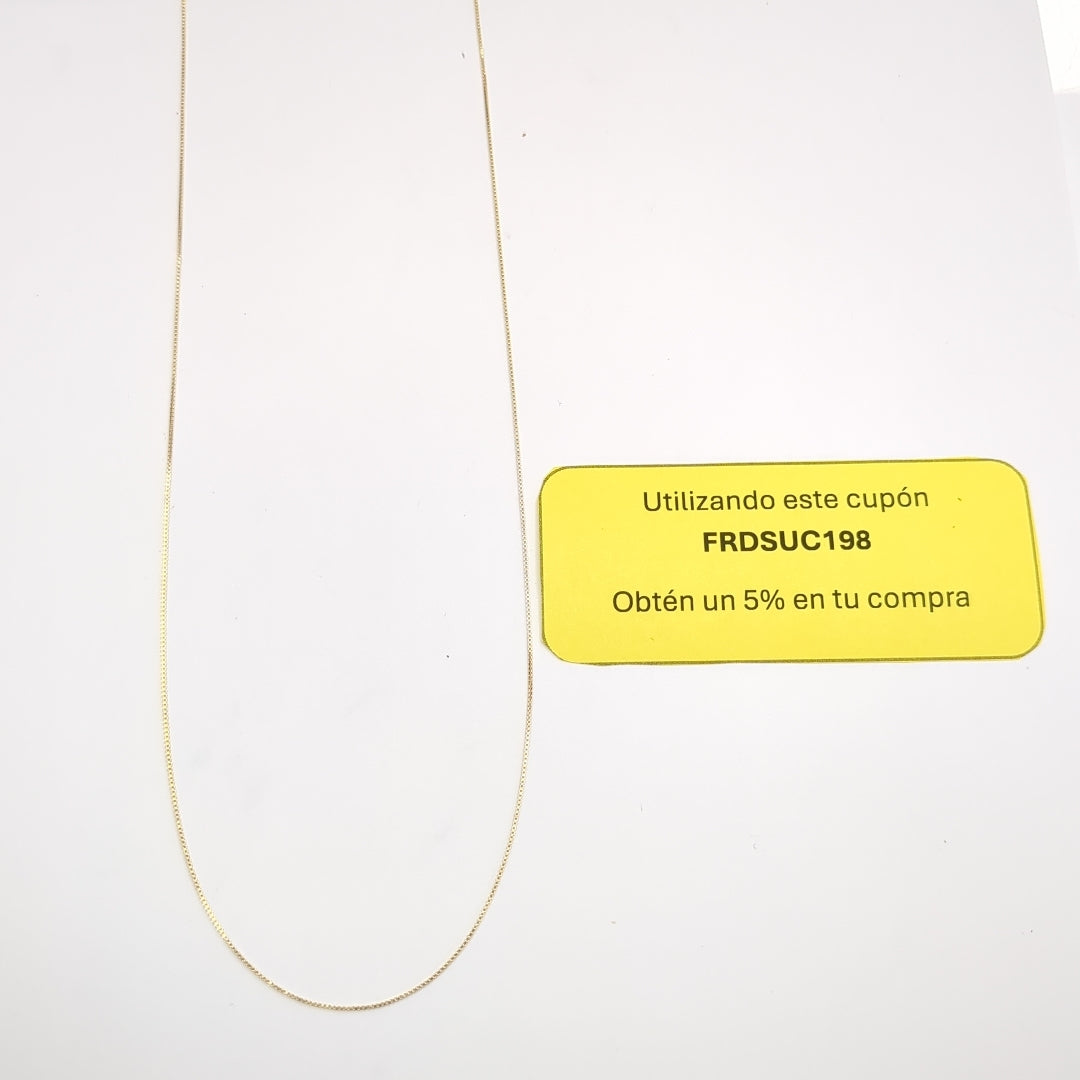 CADENA VENECIANO 14K 55 CM 1.8 GR (NUEVO)