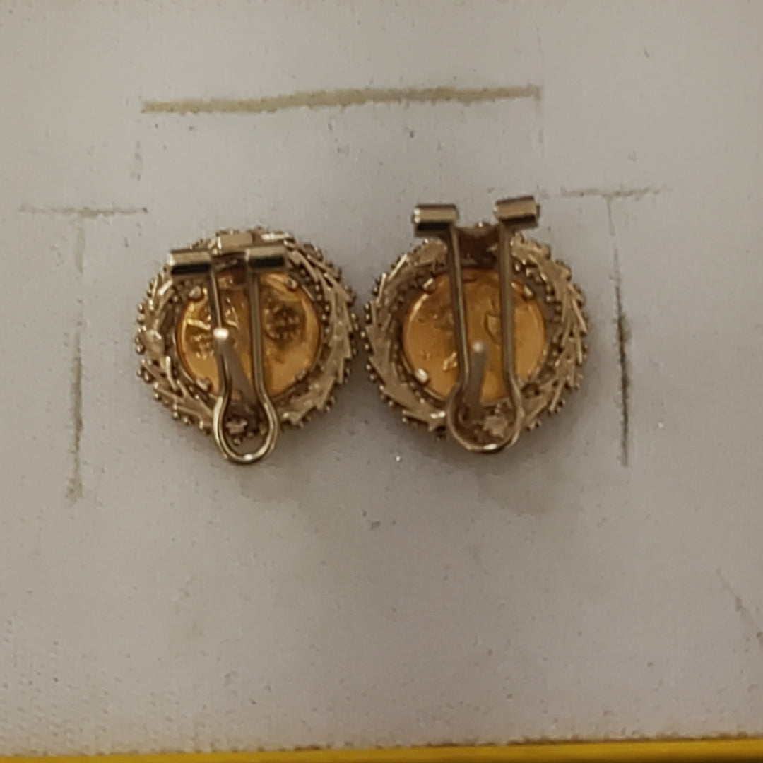 ARETES PAR ORO 8 K 4.7 GRMS (SEMINUEVO)